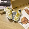 Xiaoxiangfeng – chaussures de sport et de loisirs pour femmes, semelle épaisse en cuir de vache, à la mode, maille colorée, chaussures de course pour papa, nouvelle collection 2023