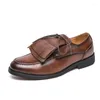 Chaussures habillées de haute qualité marque hommes en cuir véritable à la mode gland design mocassins haut de gamme livraison gratuite