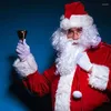Атрибуты для вечеринок в рождественском стиле, цвета: золото, серебро, колокольчик Санта-Клауса, ручной школьный колокольчик с ручкой, рождественские подарки, прочные колокольчики