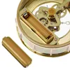 Relógios de parede 1 pc 97mm retro antigo relógio engrenagem movimento metal oco redondo para casa (dourado)