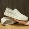 Casual schoenen van hoge kwaliteit merk heren echt leer Zachte zolen Comfortabele loafers Antislip buiten plat Gratis levering
