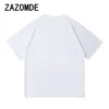 T-shirt da uomo ZAZOMDE Uomo 260G Tee Divertente Sacco della spazzatura Stampa Goth High Street Cool Allentato Moda Donna Vestiti Punk Top Personalità T-shirt