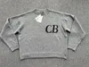 대형 Cole Buxton 스웨터 남성 여성 1 품질 검은 회색 땀 셔츠 니트 자카드 240309
