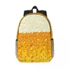 Sac à dos en mousse de bière, sac à dos pour garçons et filles, cartable de dessin animé pour enfants, sac à dos de voyage à bandoulière de grande capacité