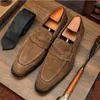 Casual Schuhe Sipriks Herbst männer Loafer Braun Kuh Wildleder Slip Auf Penny Loafer Mode Männlichen Hochzeit Schuh Topsiders Täglichen Sneaker