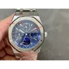 Ruch Bransoletę Kalendarz zegarek Księżyc Superklon mechaniczny CAL5134 Ceramiczna ramka Automatyczna faza Perpetual 26579 Męskie White APS 41 mm zegarek