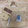 icare maxi gewebte Tasche Einkaufstasche 10A Tote Designer Tote Stroh Strandtasche Frauen Sommer Mesh hohl gewebte Urlaubstasche große Kapazität Shopping Umhängetaschen