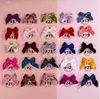 Saç Aksesuarları 24 PCS Toptan 4.5 inç Veet Barrettes Bows Çocuklar Kız Saç Elastik Naylon Bebek Kafa Bandı Neborn Hairtie Drop Deliv Dhl5s