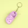 Creative Personalized Mini PVC Soft Rubber Slippers Keychains Pendant Car Bag Beach Hole Shoe Keychain Jewelry In Bulk