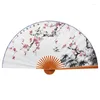 Декоративные фигурки, большой складной бумажный веер, поделки в китайском стиле, рамка-банбу, фон, подвесной цветок сливы