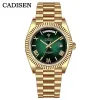 Zestawy Top Brand Cadisen C8185 Mężczyźni Watch Sapphire Glass Japan Miyota 8285 MOVT Men's Watch Mechanical Automatic 10atm Diver Zegar zegar