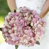 Fleurs décoratives rose violet boule fleur faux hortensia Bouquet artificiel pour mariage