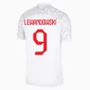 Pologne 2024 2025 Jerseys de football de Lewandowski Polonia 23 24 Krychowiak Grosicki Zielinski Milik Zalewski Szymanski Shirt football polonais Kit Kid Kid