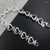 Charm Bracelets 925 Sterling Silver For Women Wedding Lady Cute Noble Pretty Jewelry Fashion Nice Gifts