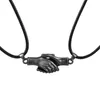Pendentif Colliers 2 pièces/ensemble aimant à main attire Couple collier corde chaîne pendentif bijoux amant cadeau pour femmes hommes en gros 240330