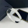 2023 nova moda designer pulseira masculina fazendo de titânio aço não manchado banhado a ouro sier oval pulseiras para mulheres festa jóias frete grátis