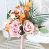 Decorative Flowers Wedding Bouquet Exquisite Artificial Flower In Peonies And Rose Wholesale