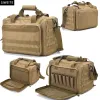 Förpackar Tactical Gun Range Bag Deluxe Pistol Shooting Range Duffle Bags Tactical Bag For Handguns och Ammo Competition Range Bag