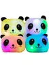 Oreiller panda lumineux coloré en peluche, poupée panda géante avec lumière LED intégrée, décoration de canapé, cadeau de saint-valentin, jouet pour enfants, canapé de chambre à coucher, livraison gratuite