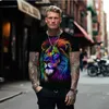 Hot Selling Mens 3d Tiger Full Body Printed Short Sleeved Casual Trendy T-shirt in the Summer