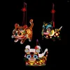 Table Clocks 3 Sets DIY Paper Lantern Materials Spring Festival Pendants Double Sides