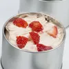 저장 병 4pcs 창문 차량 용기 음식 용기 봉인 된 시리얼 캔 케이크 디저트 커피 콩 (Silver)을위한 주방 도구 (은)