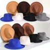 Moda masculina fedoras chapéu feminino jazz com gravata borboleta elegante primavera preto mistura boné ao ar livre casual feltro 240311