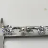 Takı 925 STERLING Gümüş Göbek Düğmesi Yüzükleri Temiz Yuvarlak CZ Göbek Yüzükleri Göbek Piercing Mücevherat