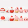 Molang Strawberry Rabbit Blind Box 장난감 미스터리 Mistery Misteriosa Surprise 그림 Kawaii 모델 소녀 생일 선물 240325