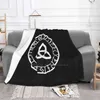 Coperte Norse - Nodo Bianco Aria Condizionata Coperta Morbida Plaid Antica Asatru Asgard Bussola Navigazione Germanico Elmo Di