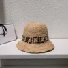 Bucket Hat Casual Unisex luxury Caps Designer Reversible Visors versatile cap summer Cowboy sun hat seaside beach sportsbucket hats Multicolor tidal current straw