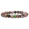 Bracelet Chakra en perles d'humeur, pierre de lave noire, volcanique, Yoga naturel, guérison, prière Reiki, perles de bouddha, livraison directe Otorx