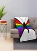 Cobertores RainbowButterflyThrow Cobertor Grande Fofo Xadrez Tecido de Lã de Viagem