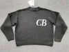 Suéter oversized Cole Buxton masculino feminino 1 qualidade preto cinza moletom tricotado jacquard 240309