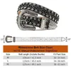 Belts Hot Rhinestone with Studded Skull Womens Belt Luxury Designer Jeans Supplier Brand Belt White Black Q240401