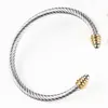 Titanium Stahlarmband Designer Schmuck 18K Gold Armband Dy Twisted Designer Armband Jewlery Designer für Frauen haben Diamantketten -Reiz Moissanite Geschenk