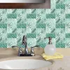 Window Stickers 6Pcs/Set Tile Wall Self Adhesive PVC Bathroom Kitchen Decorative Sticker Waterproof Wallpaper Home Decor 20x20cm