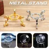 Figurines décoratives Crystal Ball Stand Office DIY Display Gift Decor Decor Pographie Props Metal Base Art Craft Sphere Holder Bureau 3D