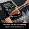 Köksredskap sätter ninja CW69010 Neverstick Comfort Grip 10-stycken Set Nonstick Hållbar skrapbeständig diskmaskin Säker ugn