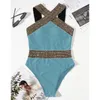 Zomer Sexy Badpak Een Stuk Womens Gesloten Badmode Push Up Zwemkleding Bodysuit Badpak Beachwear Zwembad Bader 240401