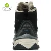 Boots Rax Hiking Boots Men Women Waterproof Snow Boots Fleece Waterproof Trekking Shoes Warm Outdoor Sneakers Mountain Boots Men