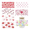 Window Stickers UV DTF Transfer Sticker Valentine's Day för 16oz Libbey Glasses Wraps Bottles Cup Can DIY Waterproof Custom Decals D6903