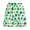 Ierse Shamrock Thema Rok Dames St Patricks Day Leuke Mini Rokken Street Style Hoge Taille Grafische Oversized Casual Aline 240401