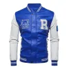 Mens Jaquetas 2022 Marca Moda Inverno Jaqueta De Couro Homens Casual Stand Collar Bomber Casaco Windbreaker Retro Beisebol Motocicleta Casacos Dhokv