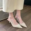 Spring and Autumn High Heel Womens Shoes A Small Crowd with Pointed Thin Heels and Shallow Mouth Sexy Single Shoes 240328