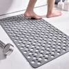 Bath Mats Plastic Rectangle Carpet Toilet Round Hollow Waterproof Rugs Tpe Suction Pad Bathroom Anti Slip Mat Shower Fall Floor