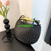 BottegVeneta Borse Tote Sardine Designer Borse Cross Border Sardine Borsa tessuta Donna 2024 Vendita calda Borsa gnocco tessuto a mano squalo Europeo e Ame hanno il logo HB7FDC