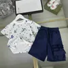 Trechos para bebês de luxo Terno de camiseta de verão Crianças roupas de grife