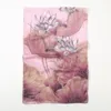 Foulards d'été en mousseline de soie foulard en soie châle femmes fleurs crème solaire cou mode russe Ukraine mouchoir hijab accessoires de plage