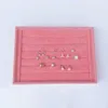 Jewelry Pouches Velvet Ring Earrings Display Tray Fashion Cufflink Organizer Holder Under Case Shows Jewelr